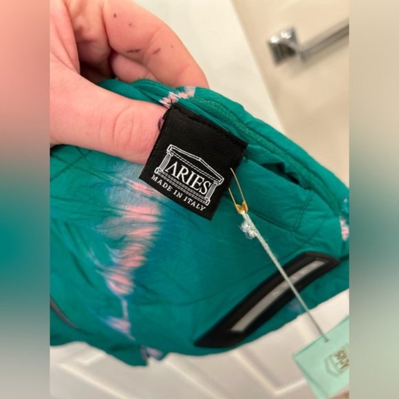 SOLD Aries Pink and Green Tie dye Vest - Picture 5 of 5